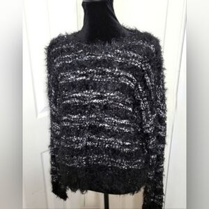APT 9 Sparkling Fringe Sweater
